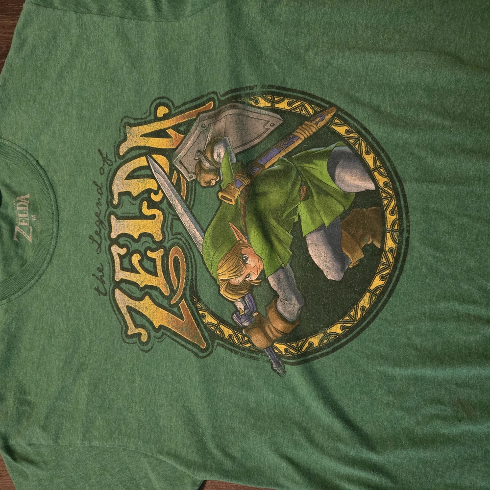 Green Legend of Zelda Graphic T-Shirt